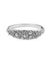 Samuel B. Silver 3.70 Ct. Tw. Opal Cluster Bangle Bracelet