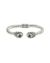Samuel B. Silver 4.50 Ct. Tw. Green Amethyst Bracelet In Metallic