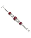 Samuel B. Sterling Silver Ruby & Mabe Pearl Toggle Bracelet In Multi