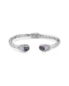 Samuel B. Silver 4.80 Ct. Tw. Amethyst Woven Bangle Bracelet