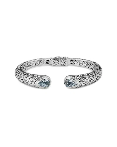 Samuel B. Silver 6.00 Ct. Tw. Blue Topaz Bracelet