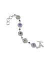 Samuel B. Silver 6.50 Ct. Tw. Gemstone Cushion & Round Bracelet In Metallic