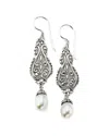 Samuel B. Silver 7.5-8mm Pearl Earrings