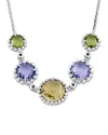 Samuel B. Silver 7.62 Ct. Tw. Gemstone Necklace
