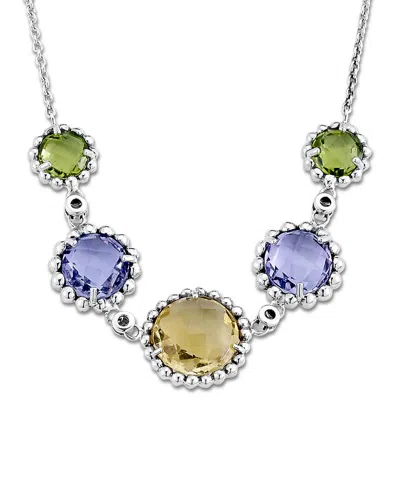 Samuel B. Silver 7.62 Ct. Tw. Gemstone Necklace