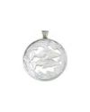 Samuel B. Ss Carved Mother Of Pearl Whale Pendant In Metallic