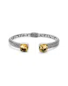 Samuel B. Silver 8.00 Ct. Tw. Citrine Bangle Bracelet