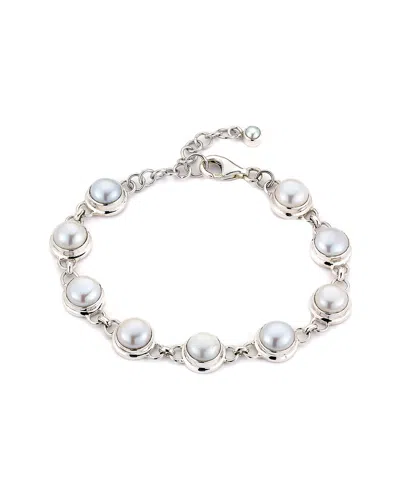 Samuel B. Silver 8mm Pearl Bracelet