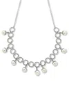 Samuel B. Silver 8mm Pearl Necklace In Metallic