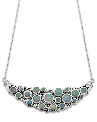 Samuel B. Silver 9.74 Ct. Tw. Opal Necklace