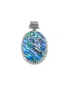 Samuel B. Silver Abalone Dot Necklace In Blue