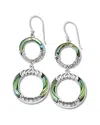 Samuel B. Silver Abalone Drop Earrings