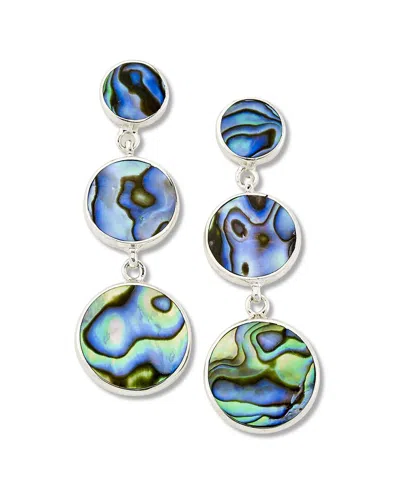 Samuel B. Silver Abalone Drop Earrings In Blue