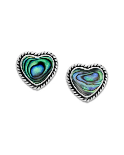 SAMUEL B. SAMUEL B. SILVER ABALONE EARRINGS