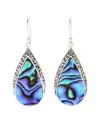 Samuel B. Silver Abalone Earrings