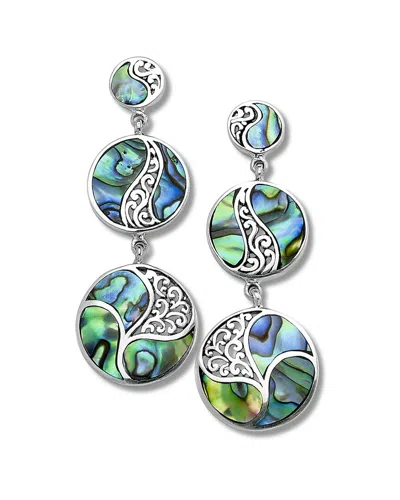 Samuel B. Silver Abalone Earrings