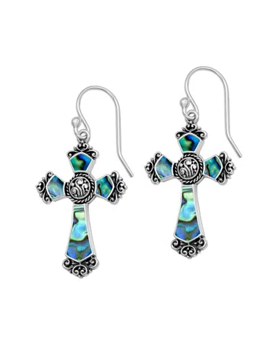 Samuel B. Silver Abalone Earrings