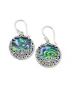 Samuel B. Silver Abalone Earrings In Multi