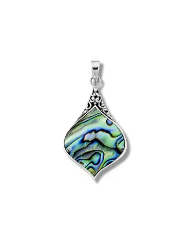 Samuel B. Silver Abalone Ornate Pendant In Blue