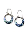 Samuel B. Silver Abalone Paua Earrings In Blue