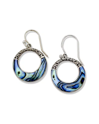 Samuel B. Silver Abalone Paua Earrings In Blue