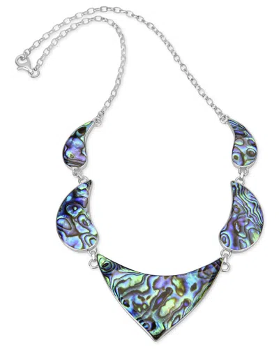 Samuel B. Silver Abalone Pearl Necklace In Metallic