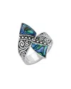 Samuel B. Silver Abalone Ring In Metallic