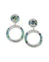 Samuel B. Silver Abalone Shell Drop Earrings