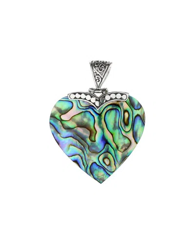 Samuel B. Silver Abalone Shell Heart Pendant