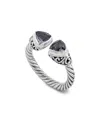 Samuel B. Silver Amethyst Bypass Ring