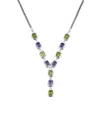 Samuel B. Silver Amethyst, Peridot Necklace