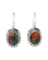 Samuel B. Silver Ammolite Pearl Earrings In Multi