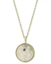 Samuel B. Silver & 18k 0.10 Ct. Tw. Lapis & Pearl Necklace In Gold