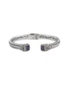 Samuel B. Silver & 18k 0.43 Ct. Tw. Amethyst Bracelet In Metallic