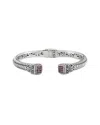 Samuel B. Silver & 18k 0.43 Ct. Tw. Bracelet In Metallic