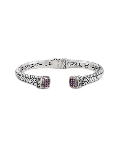 SAMUEL B. SAMUEL B. SILVER & 18K 0.43 CT. TW. BRACELET