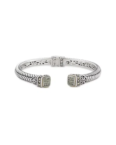 Samuel B. Silver & 18k 0.43 Ct. Tw. Peridot Bracelet