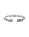 Samuel B. Silver & 18k 0.43 Ct. Tw. Peridot Bracelet In Metallic
