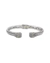 Samuel B. Silver & 18k 0.43 Ct. Tw. Peridot Bracelet In Metallic