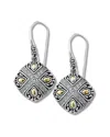 Samuel B. Silver & 18k 0.65 Ct. Tw. White Topaz Earrings In Metallic