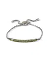 Samuel B. Silver & 18k 0.94 Ct. Tw. Peridot Bracelet