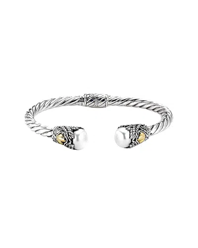 Samuel B. Silver & 18k 10mm Pearl Bracelet