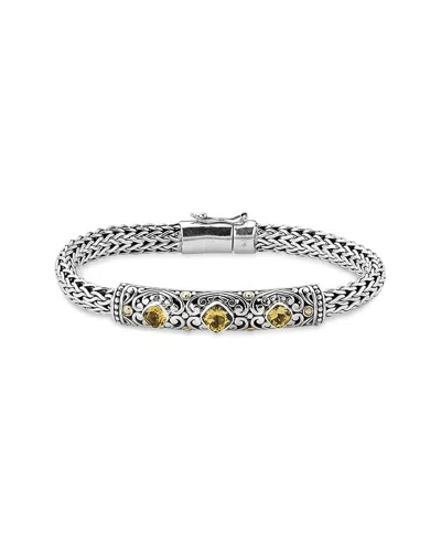 SAMUEL B. SAMUEL B. SILVER & 18K 1.20 CT. TW. CITRINE BRACELET