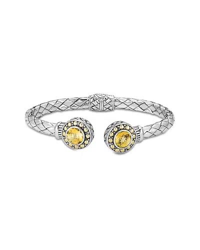 SAMUEL B. SAMUEL B. SILVER & 18K 1.22 CT. TW. CITRINE BRACELET