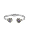 Samuel B. Silver & 18k 1.40 Ct. Tw. Amethyst Bracelet In Metallic