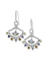 Samuel B. Silver & 18k 1.61 Ct. Tw. Gemstone Earrings In Metallic