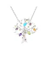Samuel B. Silver & 18k 1.84 Ct. Tw. Gemstone Necklace