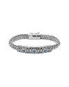 Samuel B. Sterling Silver Rope Bracelet In Metallic