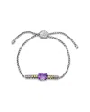 Samuel B. Silver & 18k 3.00 Ct. Tw. Amethyst Bracelet