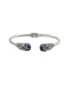 Samuel B. Silver & 18k 3.30 Ct. Tw. Amethyst Bracelet In Purple